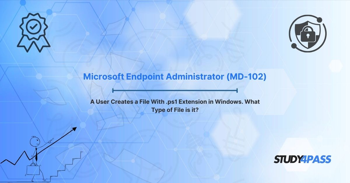 MD-102 Study Guide: How Windows Uses .PS1 Files for Automation & Security