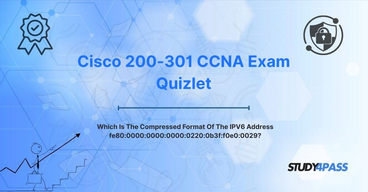 Which Is The Compressed Format Of The IPV6 Address fe80:0000:0000:0000:0220:0b3f:f0e0:0029?