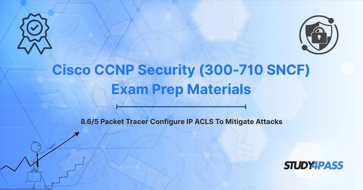 8.6/5 Packet Tracer Configure IP ACLS To Mitigate Attacks