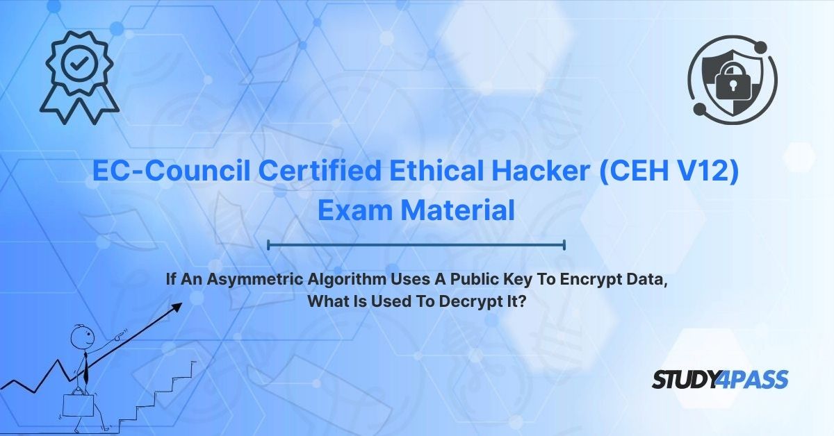 If An Asymmetric Algorithm Uses A Public Key To Encrypt Data, What Is Used To Decrypt It?