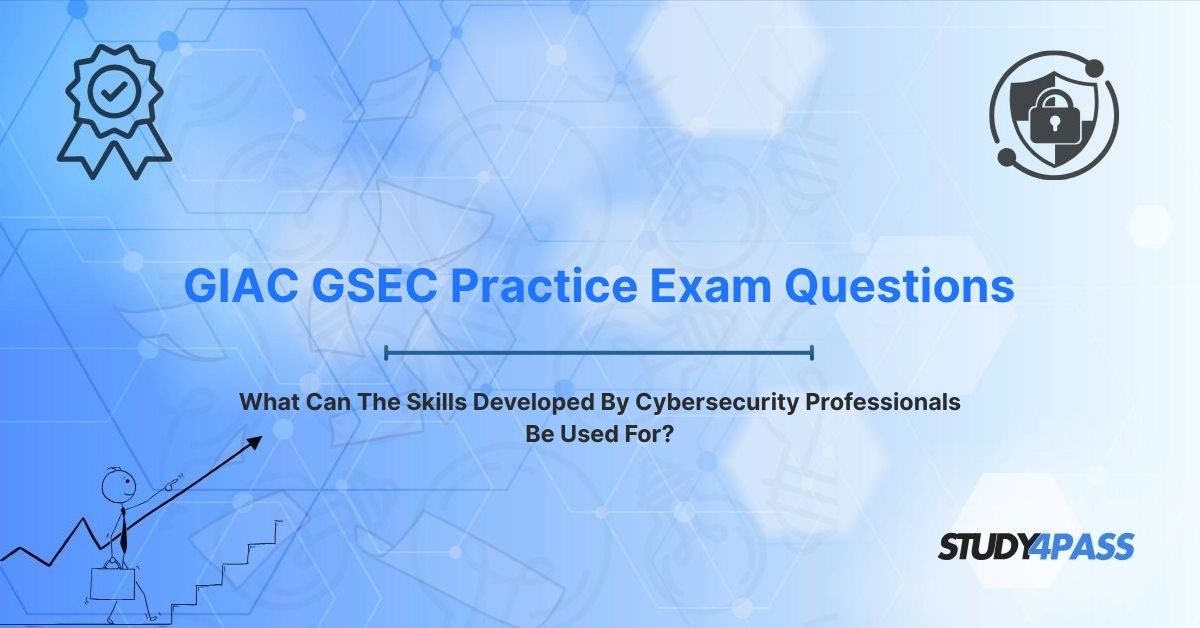 What Can The Skills Developed By Cybersecurity Professionals Be Used For?