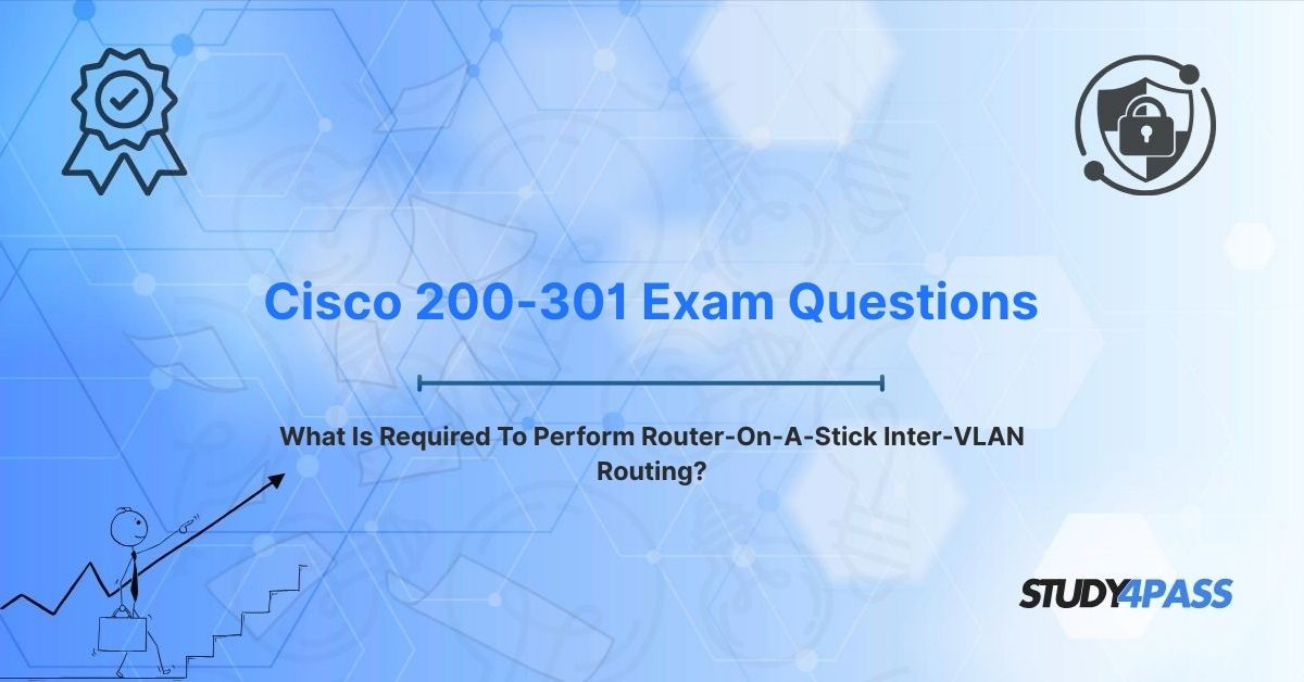 What Is Required To Perform Router-On-A-Stick Inter-VLAN Routing?
