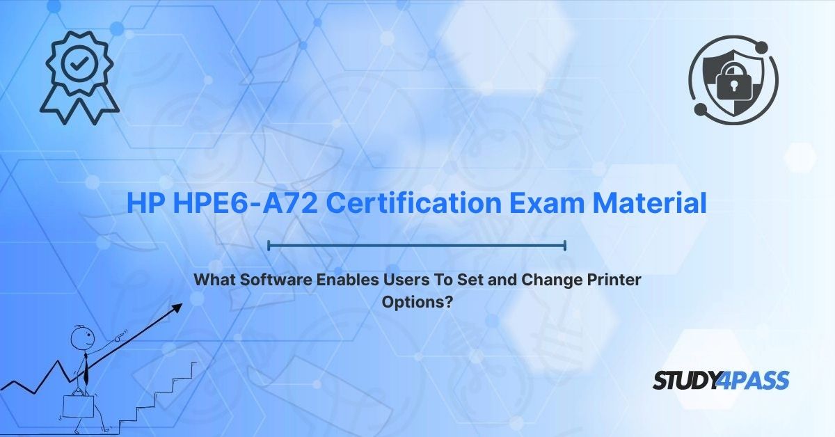 What Software Enables Users To Set and Change Printer Options?