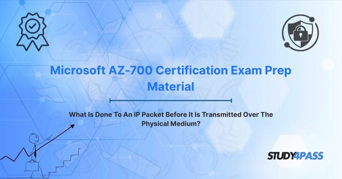 What Is Done To An IP Packet Before It Is Transmitted Over The Physical Medium?