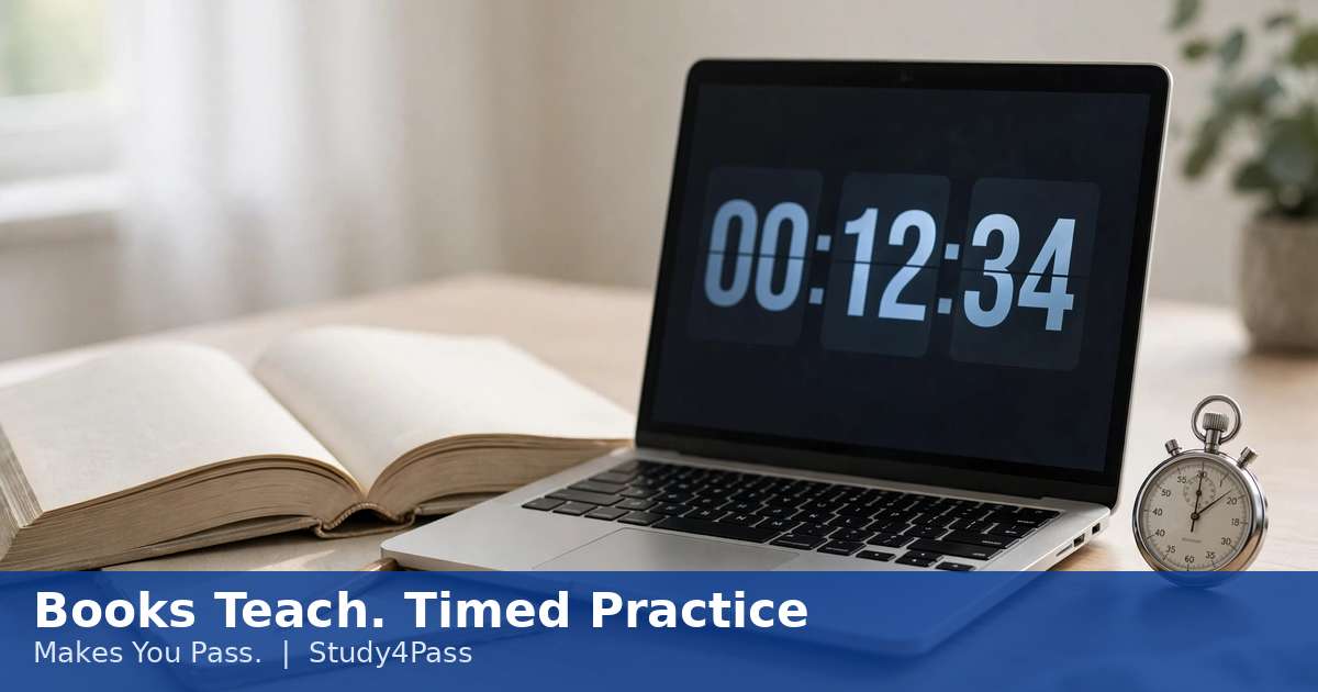 Books Teach. Timed Practice Makes You Pass.
