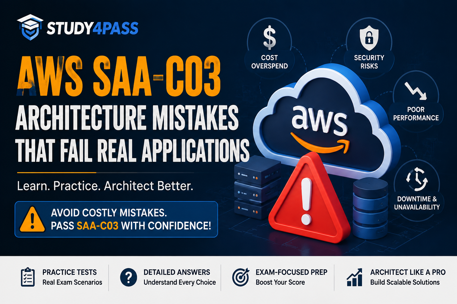 AWS SAA-C03 Architecture Mistakes That Fail Real Applications (And How Practice Tests Help You Avoid Them)